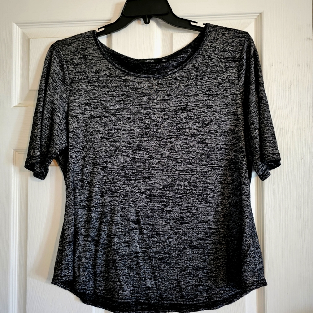 Black with silver pullover